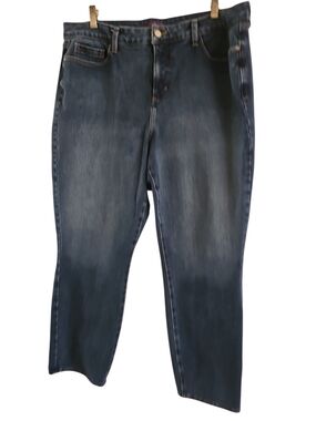 NYDJ IraJeans Size 14W Relaxed Ankle Lift Tuck Technology Stretch